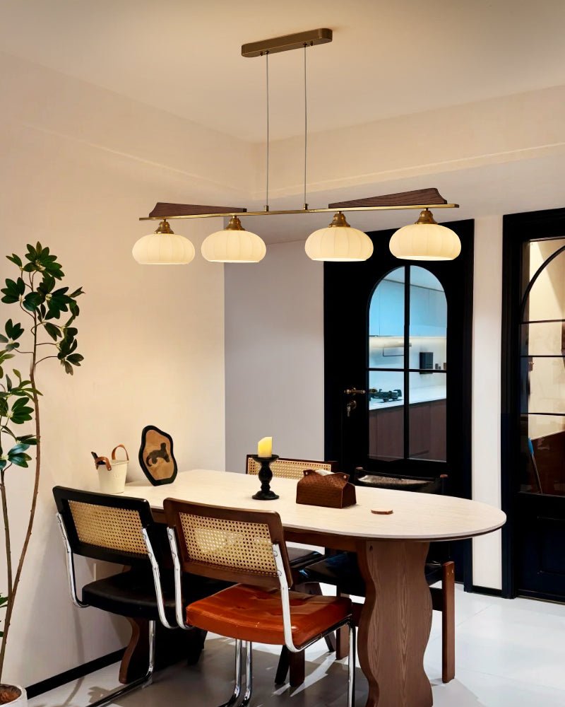 Elara Bloom Curated Mouth-Blown Frosted Glass Ch – architectural ceiling profile