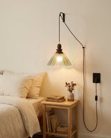 Elara Curated Amber Art Glass Pendant Light installed in residential dining space