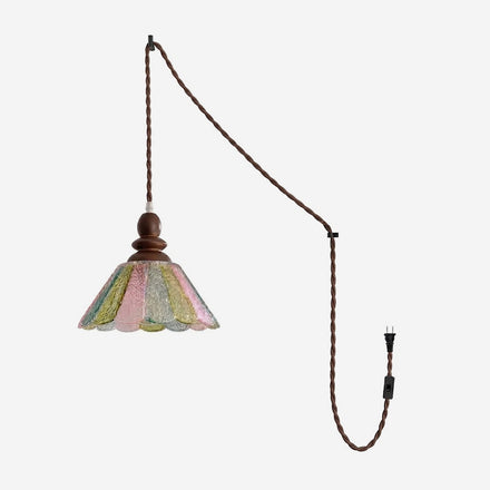 Elara Curated Amber Art Glass Pendant Light