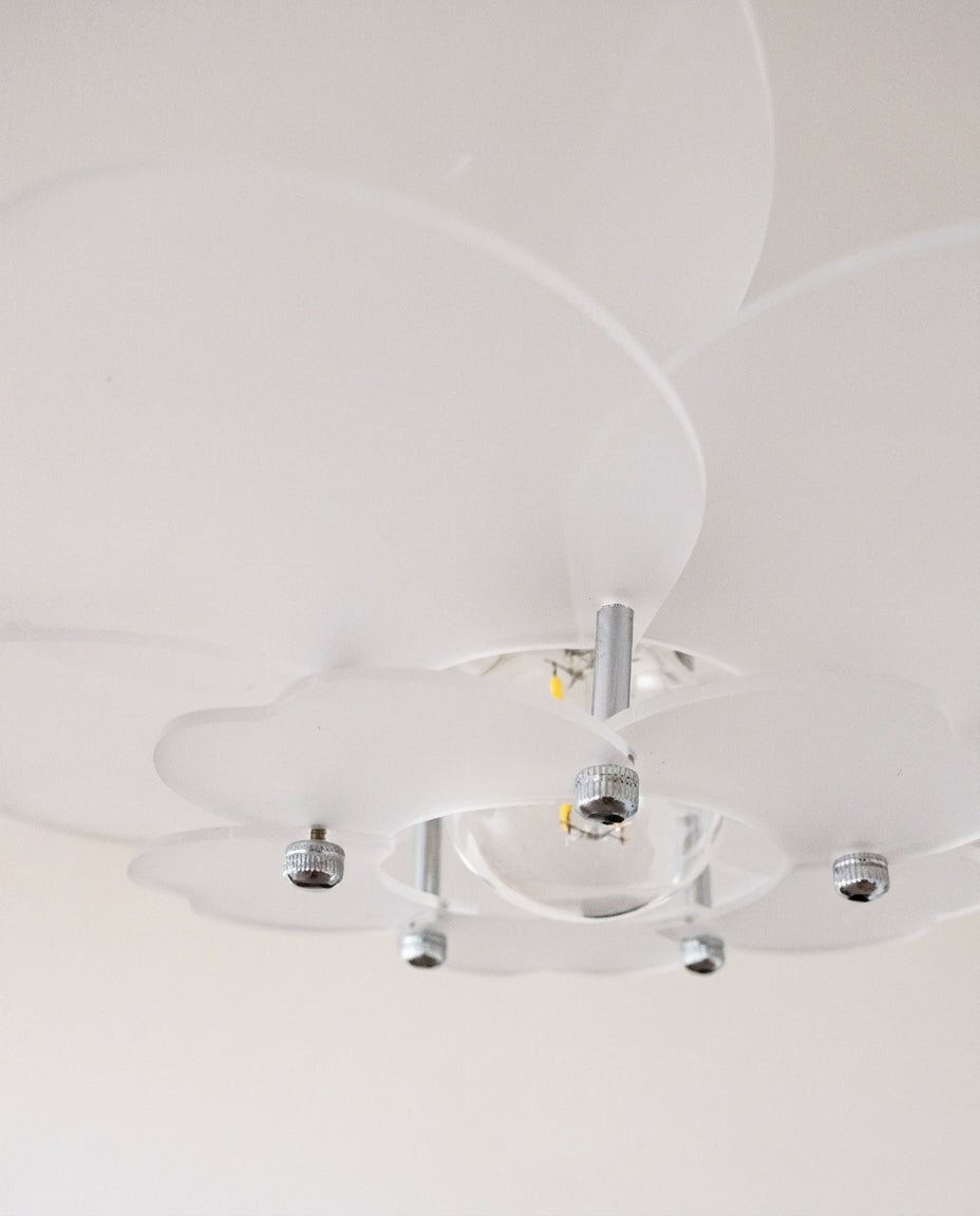 Elarienne Curated Optical Acrylic Pendant Light – dimensional scale reference