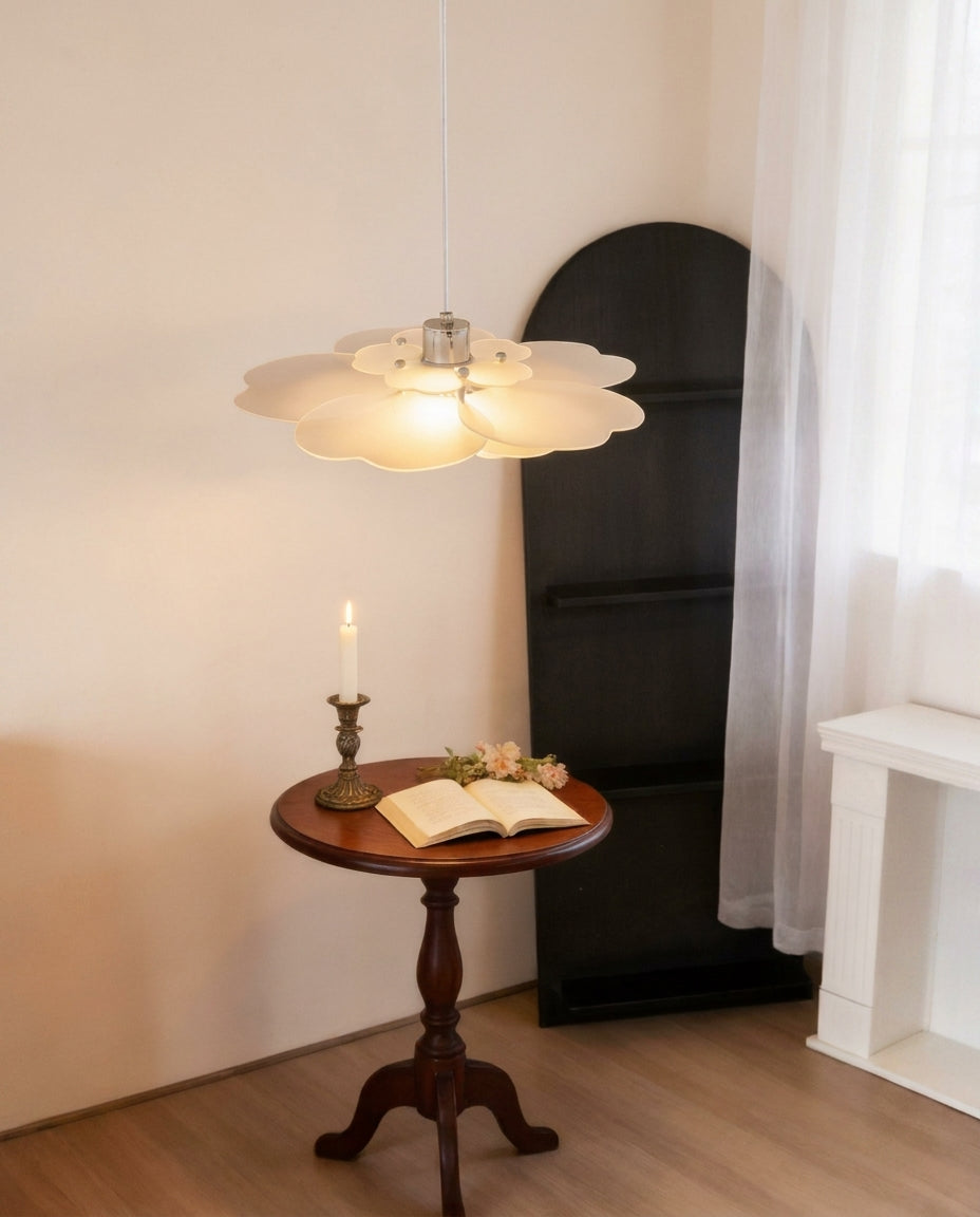 Elarienne Curated Optical Acrylic Pendant Light – handcrafted surface texture