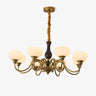 Elaris Curated Mouth-Blown Frosted Glass Chandel