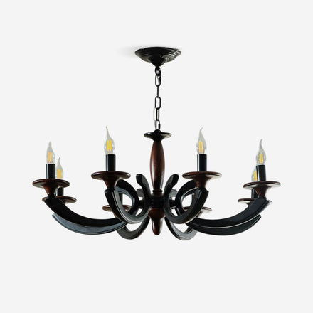 Eldric Curated Iron & Glass Chandelier