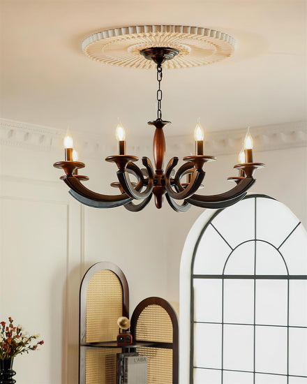 Eldric Curated Iron & Glass Chandelier