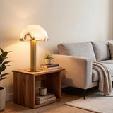 Spanish Alabaster Table Lamp View 6 | Natural Spanish Alabaster Elegance Table Lamp | Modern Luxury Lighting | JINSHE | JINSHE