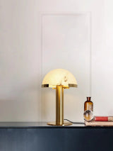Spanish Alabaster Table Lamp View 8 | Natural Spanish Alabaster Elegance Table Lamp | Modern Luxury Lighting | JINSHE | JINSHE