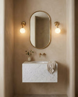 Elio Alabaster Curated Alabaster Wall Sconce – unlit natural material contrast