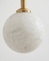 Elio Alabaster Curated Alabaster Wall Sconce – macro detail view #1