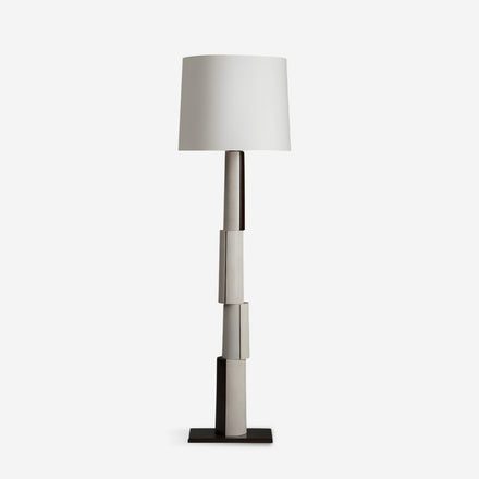 Elion Block Curated Iron & Glass Floor Lamp