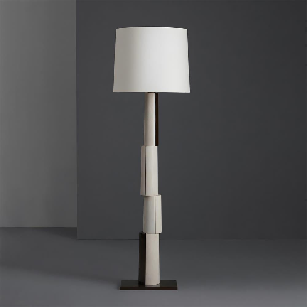 Elion Block Curated Iron & Glass Floor Lamp – W 50cm x H 180cm  W 19.6 x H 70.8 finish configuration