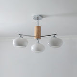 Elliptical Persimmon Curated Mouth-Blown Frosted – illuminated warm ambiance setting #1