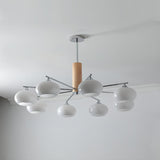 Elliptical Persimmon Curated Mouth-Blown Frosted – 8 Lamps ∅ 34.6 x H 20.9  Dia 88cm x H 53 finish configuration