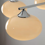 Elliptical Persimmon Curated Mouth-Blown Frosted – spatial dining room perspective