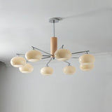 Elliptical Persimmon Curated Mouth-Blown Frosted – full fixture elevation view #1