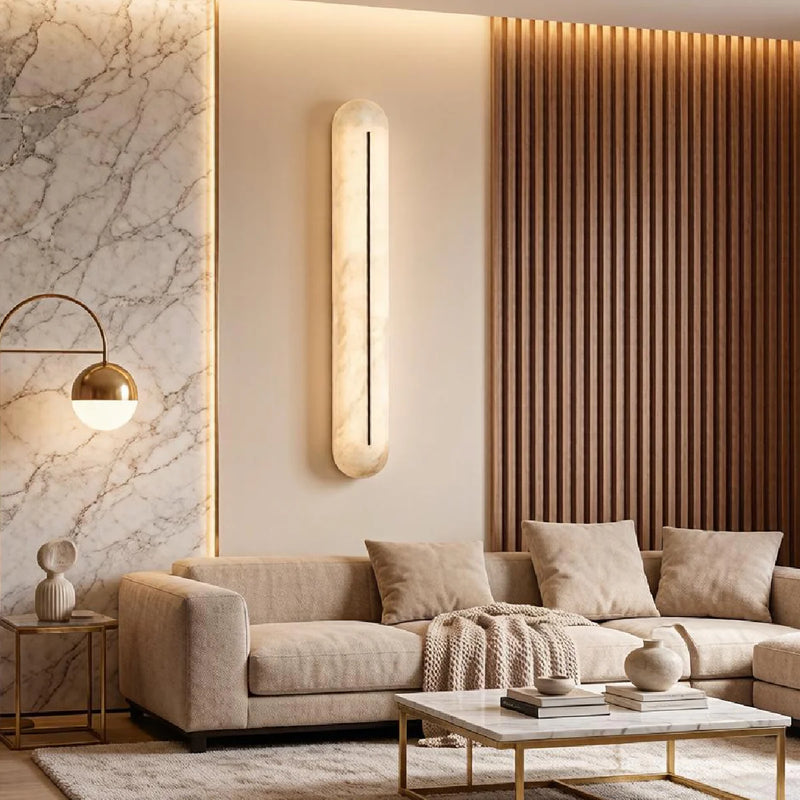 Spanish Alabaster Wall Lamp View 4 | Ellouz Alabaster Wall Sconce | JINSHE | JINSHE