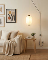 Mouth-Blown Frosted Glass craftsmanship detail on Eloise Glass Curated Mouth-Blown Frosted Glass P