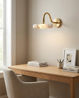 Elowen Alabaster Curated Alabaster Wall Sconce – architectural ceiling profile