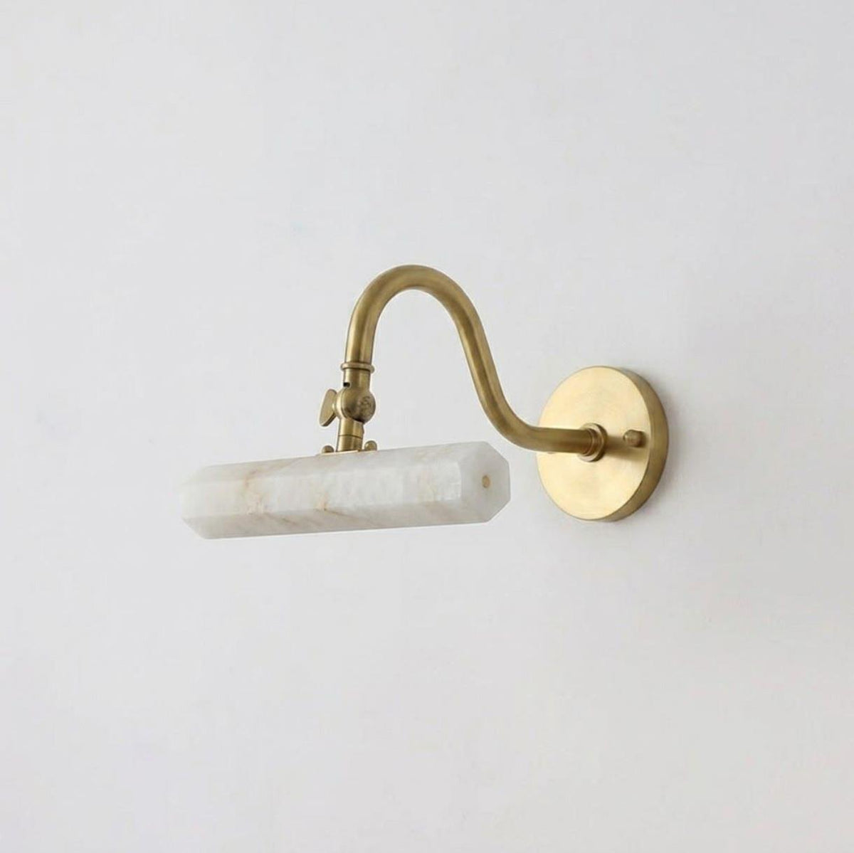 Elowen Alabaster Curated Alabaster Wall Sconce – L 33cm x H 15cm  L 12.9 x H 5.9 finish configuration