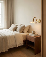Elowen Alabaster Curated Alabaster Wall Sconce – structural canopy joint detail