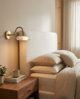 Elowen Alabaster Curated Alabaster Wall Sconce – dimensional scale reference
