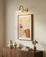 Elowen Alabaster Curated Alabaster Wall Sconce – spatial dining room perspective