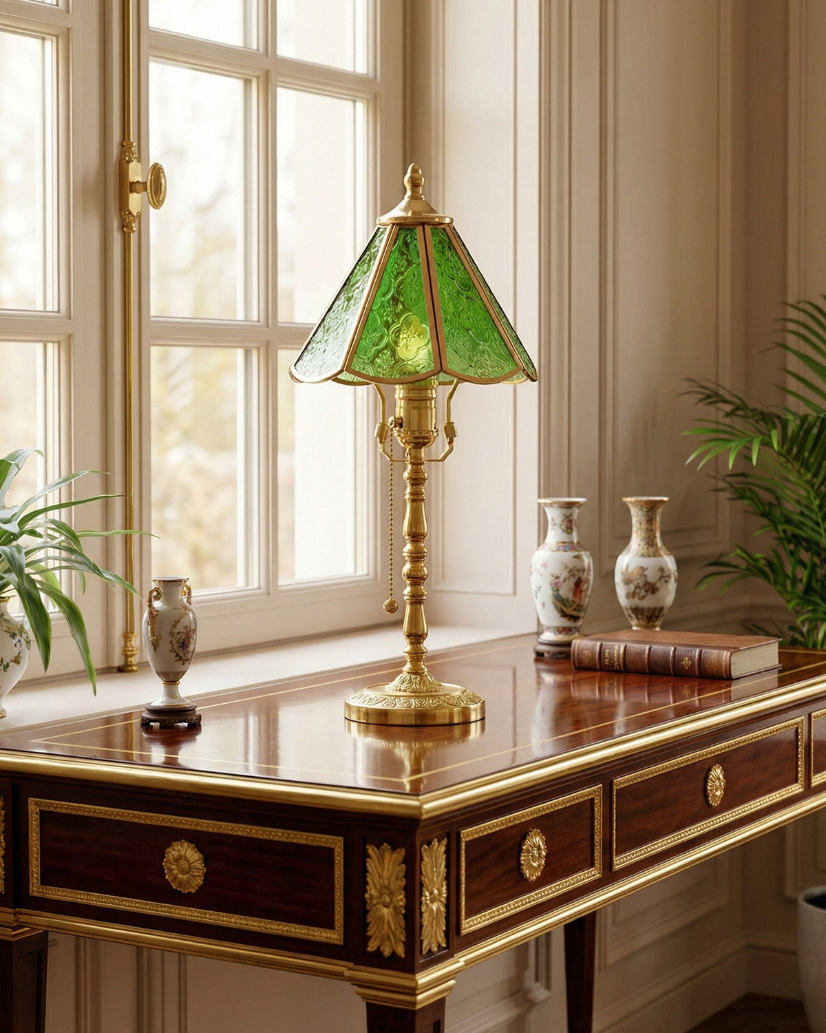 Elowen Glass Curated Mouth-Blown Frosted Glass T warm illuminated room view