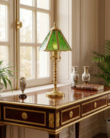 Elowen Glass Curated Mouth-Blown Frosted Glass T warm illuminated room view