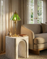 Mouth-Blown Frosted Glass craftsmanship detail on Elowen Glass Curated Mouth-Blown Frosted Glass T