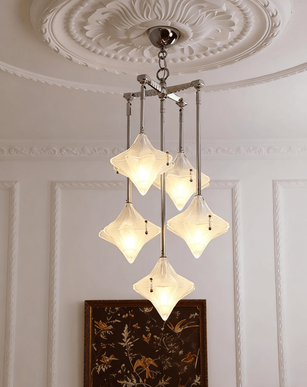 Elowen Long Prism Star Curated Mouth-Blown Frost