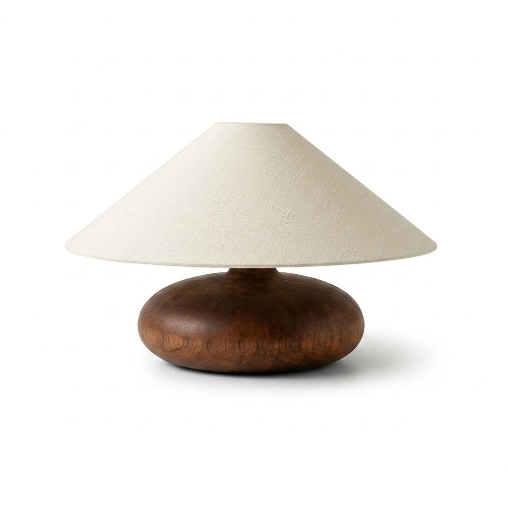 Elowen Curated Solid Hardwood Table Lamp – W 36cm x H 23cm  W 14.1 x H 9 finish configuration