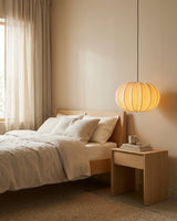 Elunor Curated Finished Iron Pendant Light – structural canopy joint detail
