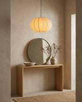 Elunor Curated Finished Iron Pendant Light – full fixture elevation view