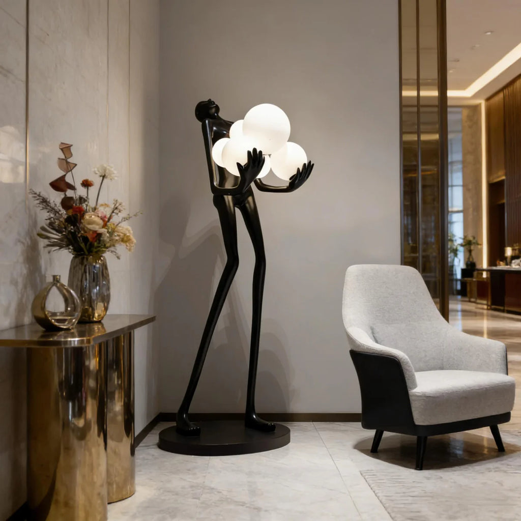 Elvion Artisanal Resin Floor Lamp | The Sculptural Art Collection | JINSHE