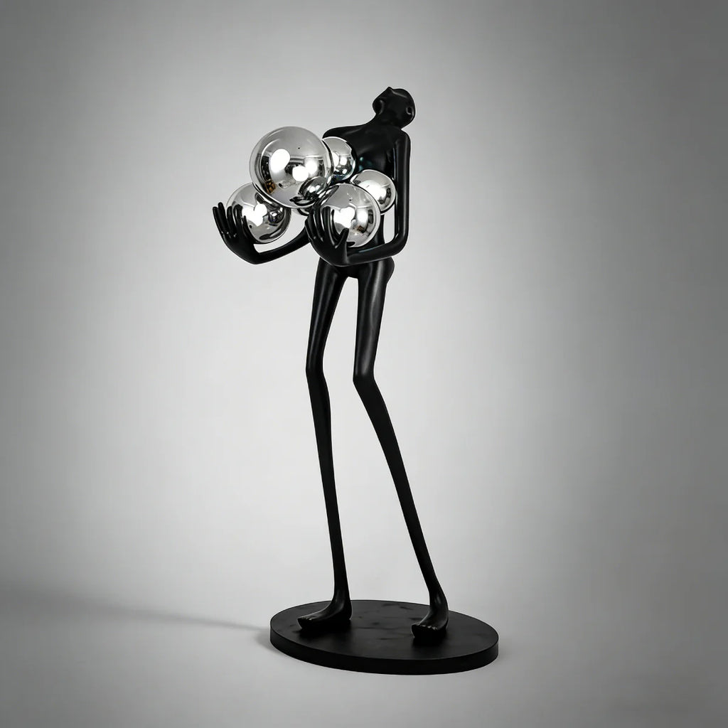 Elvion Artisanal Resin Floor Lamp | The Sculptural Art Collection | JINSHE