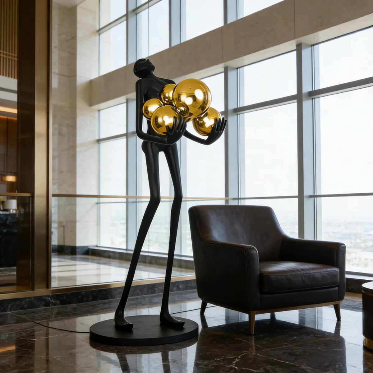 Elvion Artisanal Resin Floor Lamp | The Sculptural Art Collection | JINSHE