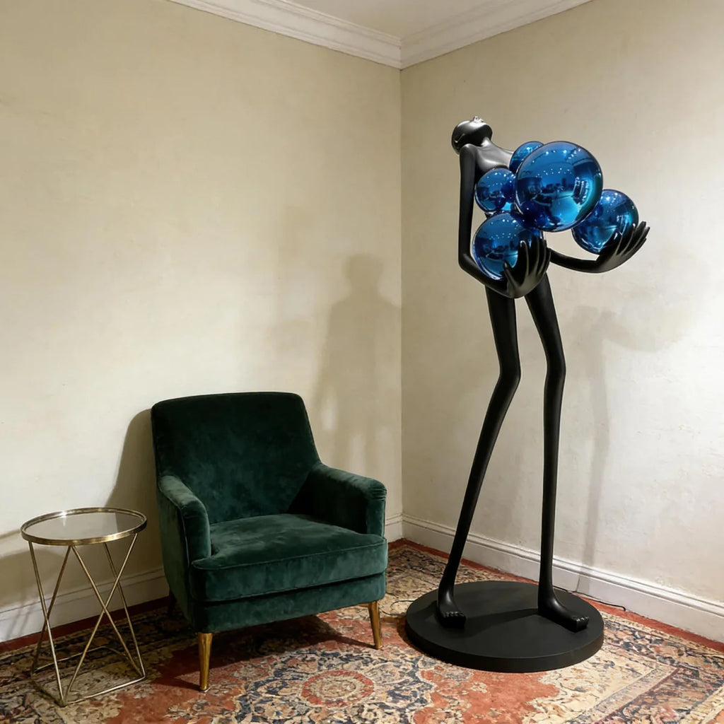 Elvion Artisanal Resin Floor Lamp | The Sculptural Art Collection | JINSHE