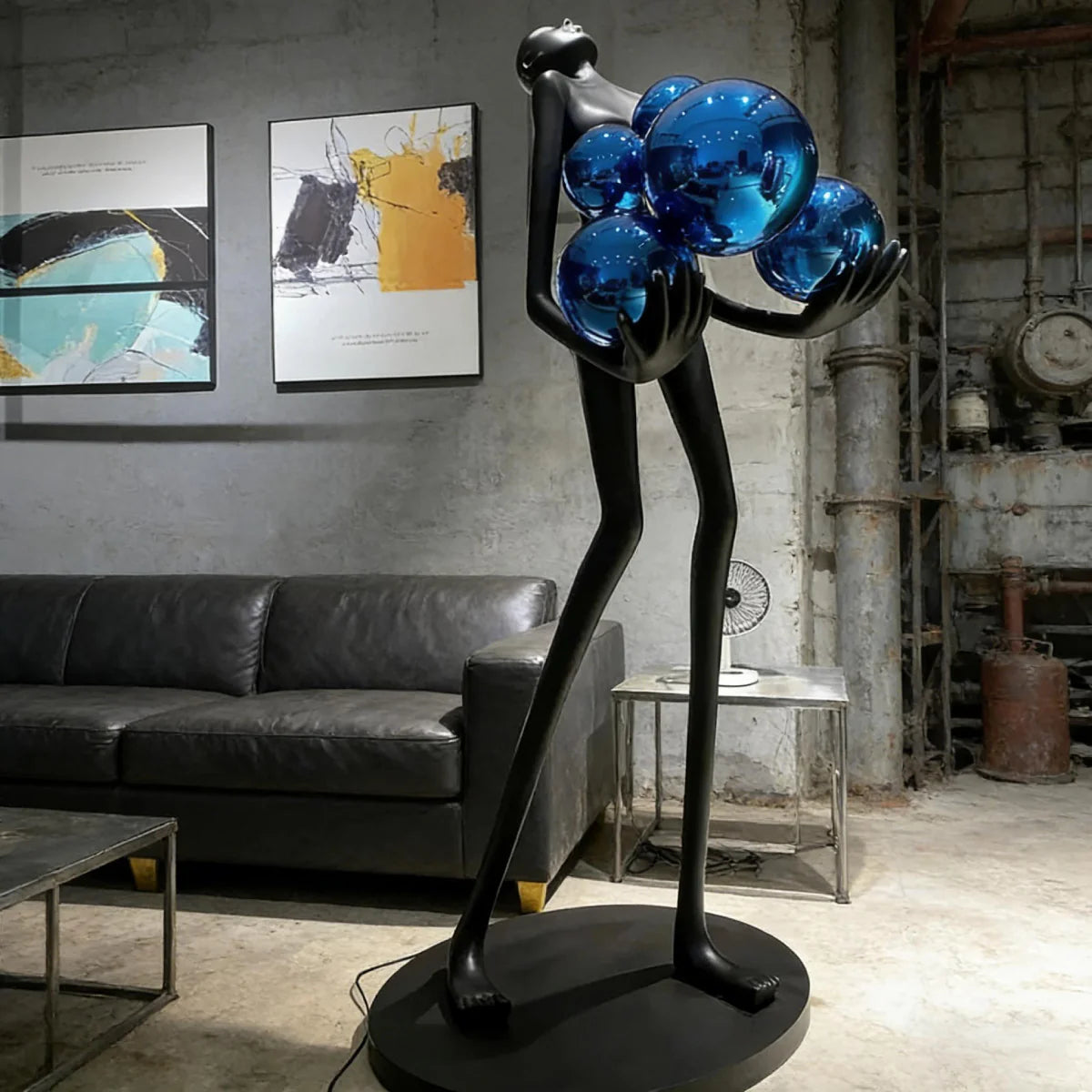 Elvion Artisanal Resin Floor Lamp | The Sculptural Art Collection | JINSHE