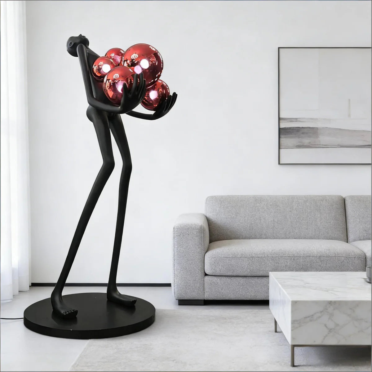Elvion Artisanal Resin Floor Lamp | The Sculptural Art Collection | JINSHE