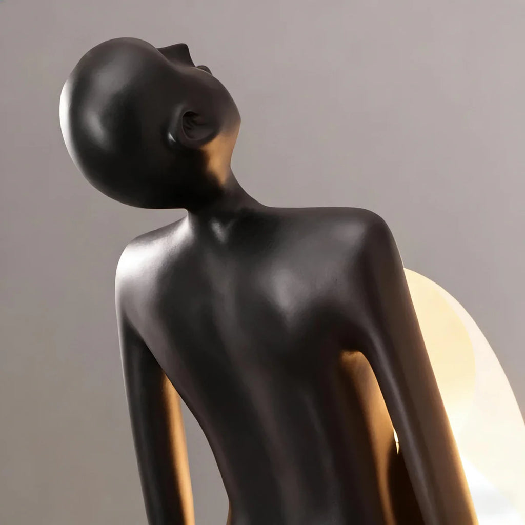 Elvion Artisanal Resin Floor Lamp | The Sculptural Art Collection | JINSHE