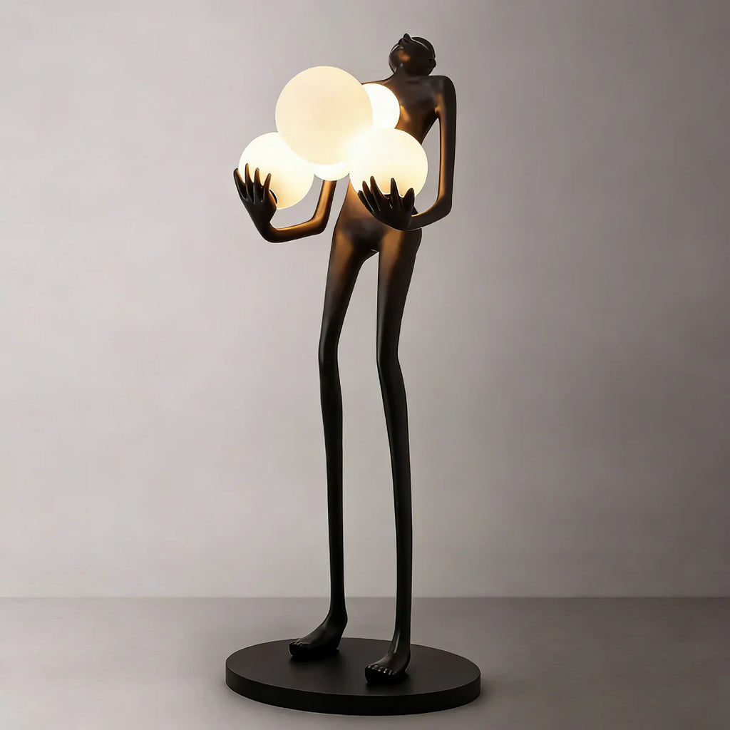 Elvion Artisanal Resin Floor Lamp | The Sculptural Art Collection | JINSHE