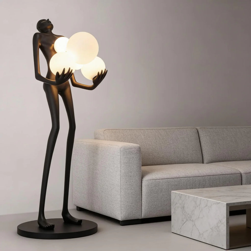 Elvion Artisanal Resin Floor Lamp | The Sculptural Art Collection | JINSHE