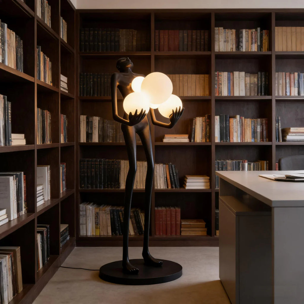 Elvion Artisanal Resin Floor Lamp | The Sculptural Art Collection | JINSHE