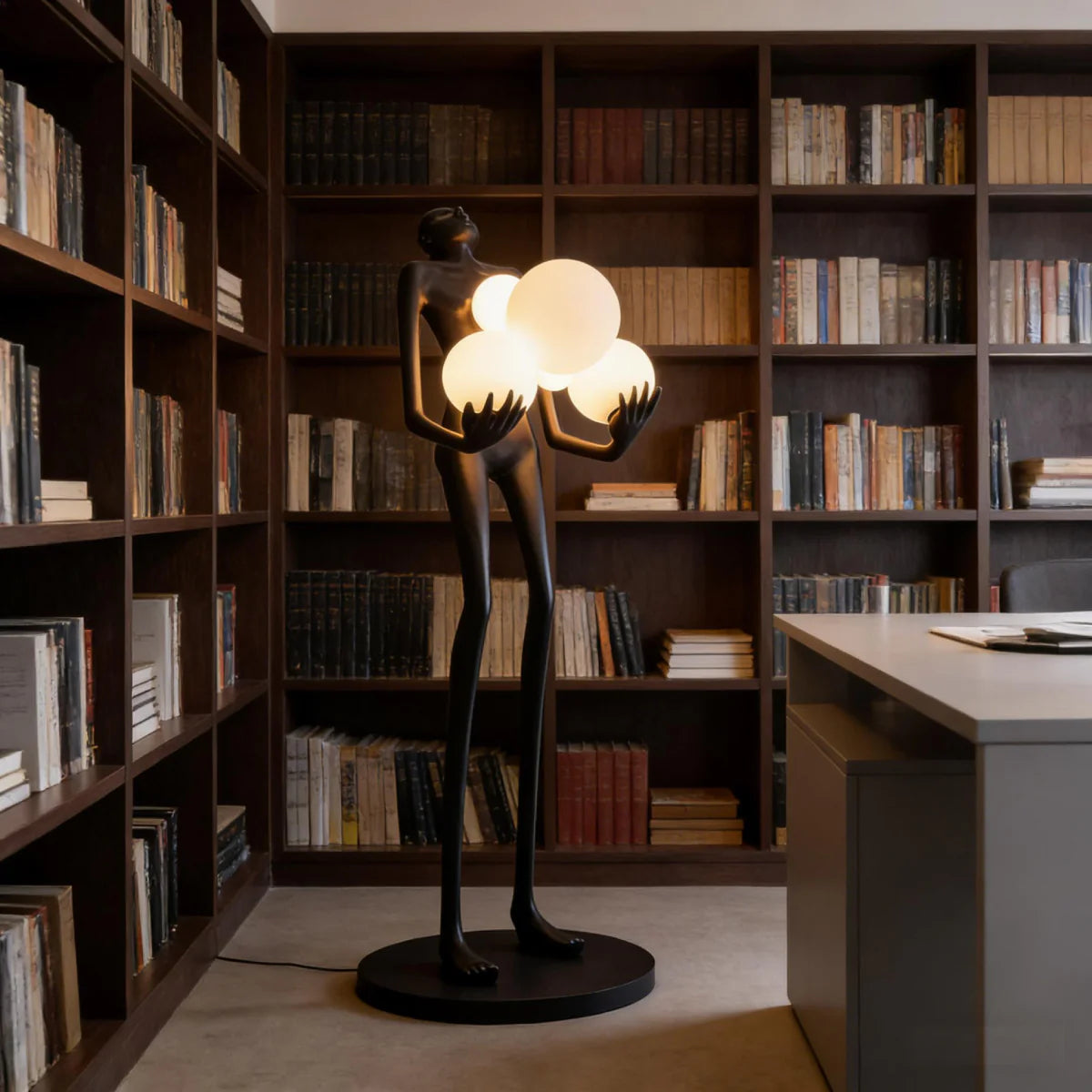 Elvion Artisanal Resin Floor Lamp | The Sculptural Art Collection | JINSHE