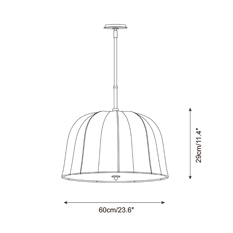 Elvoro Curated Iron & Glass Pendant Light – architectural ceiling profile