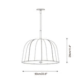 Elvoro Curated Iron & Glass Pendant Light – architectural ceiling profile