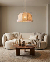 Iron & Glass craftsmanship detail on Elvoro Curated Iron & Glass Pendant Light