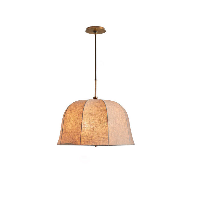 Elvoro Curated Iron & Glass Pendant Light – side angled contour profile