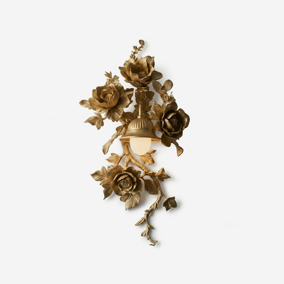 Elysia Bloom Curated Iron & Glass Wall Sconce – Iron & Glass Wall Sconce