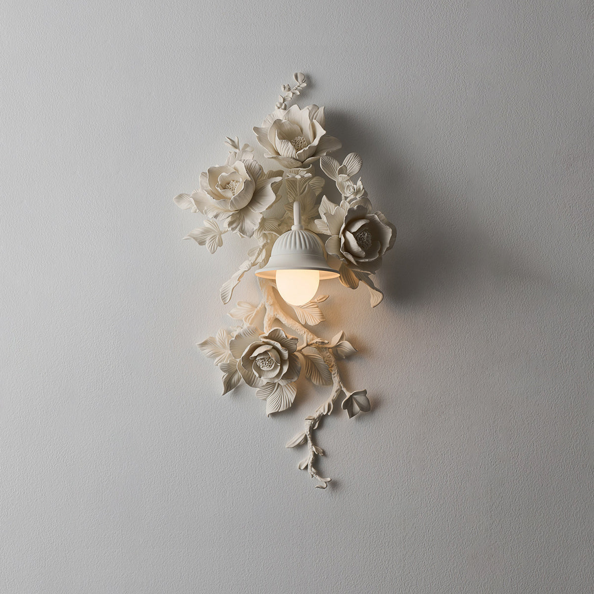 Elysia Bloom Curated Iron & Glass Wall Sconce – W 30cm x H 60cm  W 11.8 x H 23.6 finish configuration #1 #2