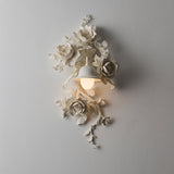 Elysia Bloom Curated Iron & Glass Wall Sconce – side angled contour profile